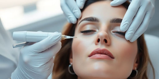 Woman receiving Restylane Defyne treatment in a clinic.