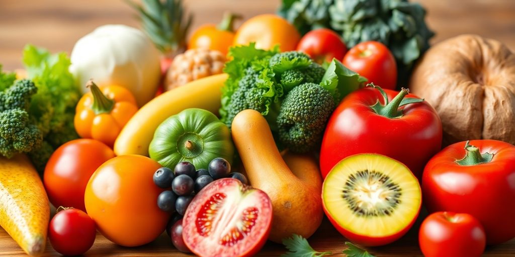 Fresh fruits and vegetables for immune health and wellness.